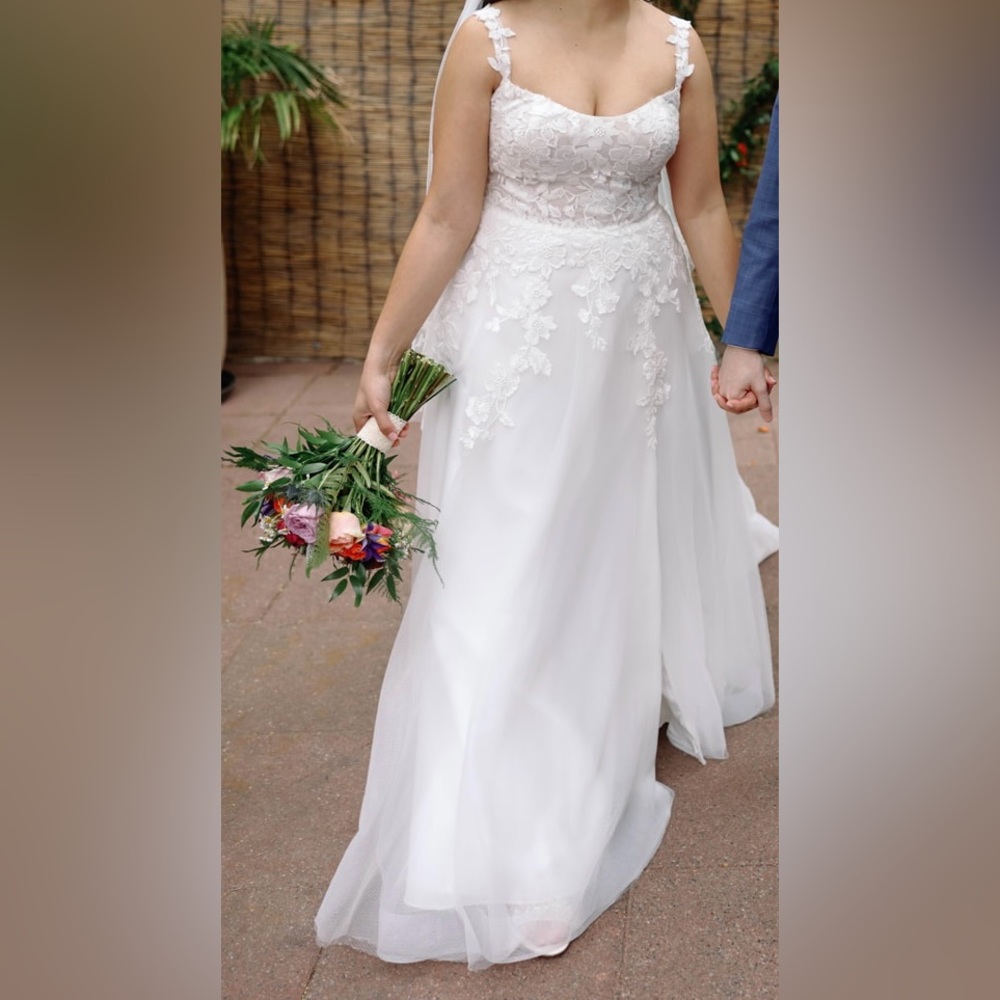 Stella York Floral Lace Wedding Dress